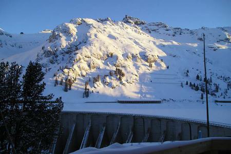 Východ slunce z hotelu Dolomia