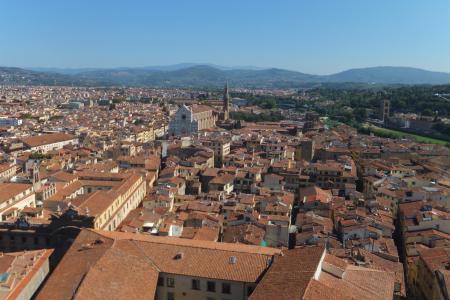 Florencie z věže Uffizi