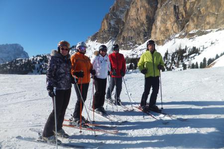 skupinka nad  Val Gardenou