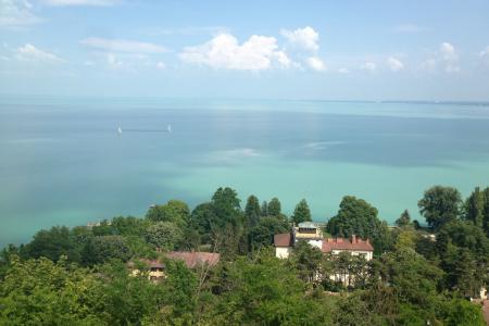 výhled na Balaton je tady nádherný