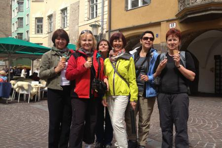 první den v centru Innsbrucku