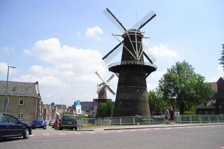 Největší větrné mlýny v Scheidamu