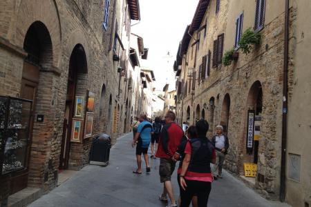 další den- San Gimignano