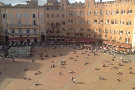 závěr dnešní etapy - Siena