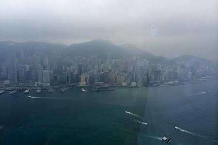 Hong Kong - pohled ze 107 patra mrakodrapu
