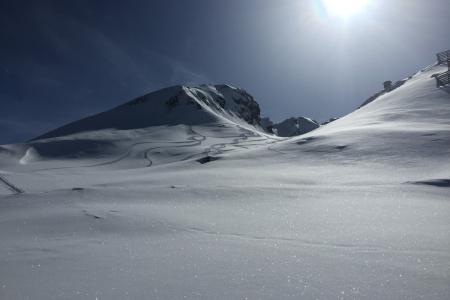 nejvyšší bod, 2300m n.m., sjezdovka G