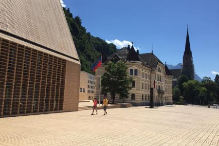 centrum hlavního města Lichtenštejnska