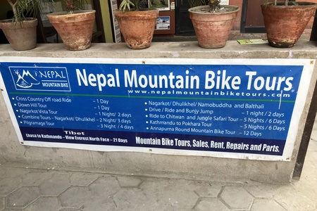 Nepál, příprava na cyklistický zájezd na říjen 2019