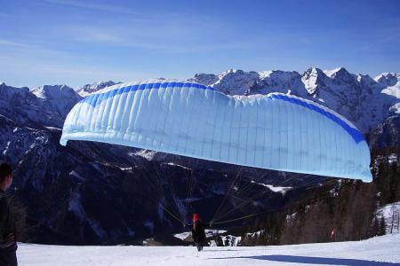 V Hintru jsou skvělé podmínky pro paragliding