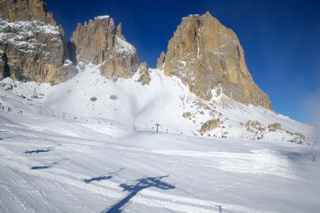 první den se lyžovalo ve Val di Falsa