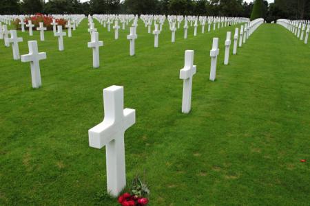 hřbitov amerických vojáků v Colleville (foto Luděk Novák)